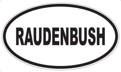 RAUDENBUSH - Oval Magnet