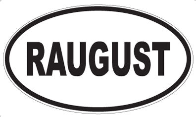 RAUGUST - Oval Magnet