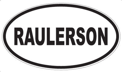 RAULERSON - Oval Magnet