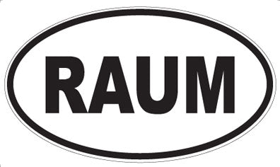 RAUM - Oval Magnet