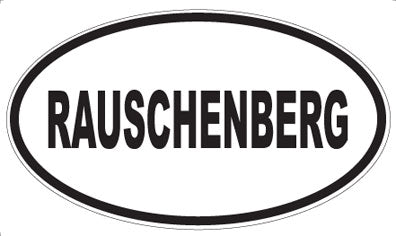 RAUSCHENBERG - Oval Magnet