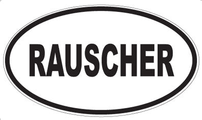 RAUSCHER - Oval Magnet