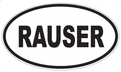 RAUSER - Oval Magnet