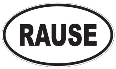 RAUSE - Oval Magnet
