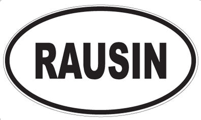 RAUSIN - Oval Magnet
