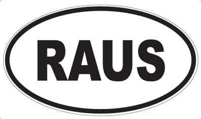 RAUS - Oval Magnet