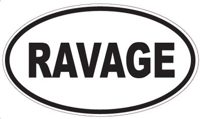 RAVAGE - Oval Sticker