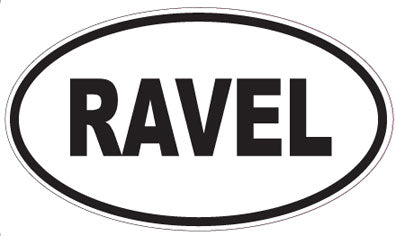 RAVEL - Oval Sticker