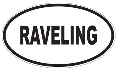 RAVELING - Oval Magnet