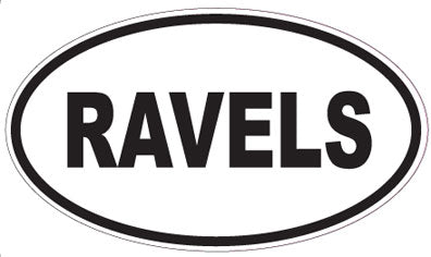 RAVELS - Oval Sticker