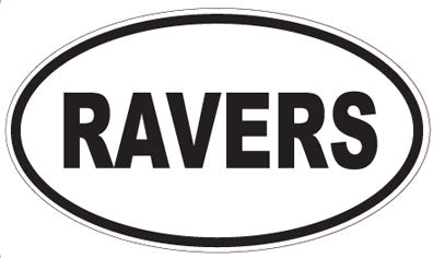RAVERS - Oval Sticker