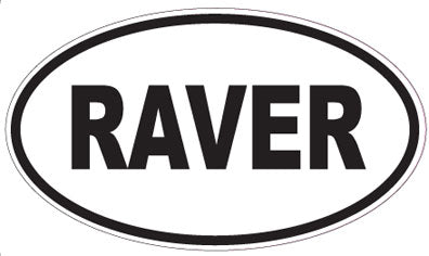 RAVER - Oval Magnet