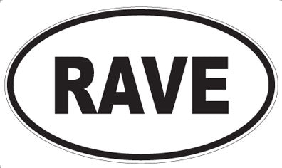 RAVE - Oval Magnet