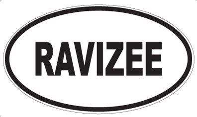 RAVIZEE - Oval Magnet