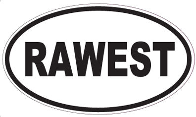 RAWEST - Oval Sticker