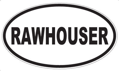 RAWHOUSER - Oval Magnet