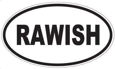 RAWISH - Oval Sticker