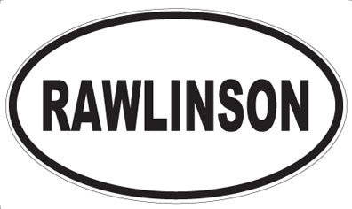 RAWLINSON - Oval Magnet