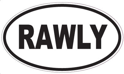 RAWLY - Oval Sticker