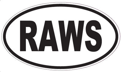 RAWS - Oval Sticker