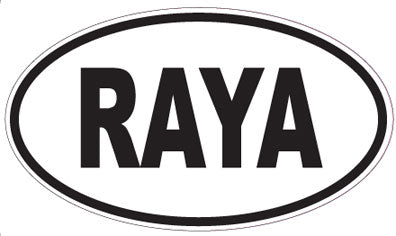 RAYA - Oval Sticker