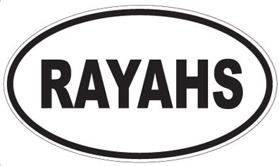 RAYAHS - Oval Sticker
