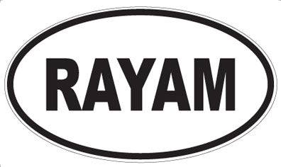 RAYAM - Oval Magnet
