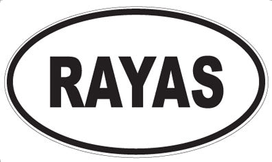 RAYAS - Oval Magnet
