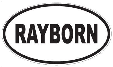 RAYBORN - Oval Magnet