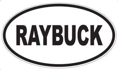 RAYBUCK - Oval Magnet