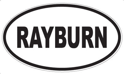 RAYBURN - Oval Magnet