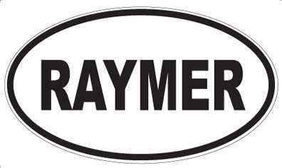 RAYMER - Oval Magnet