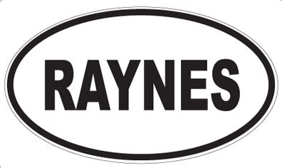 RAYNES - Oval Magnet