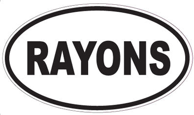 RAYONS - Oval Sticker