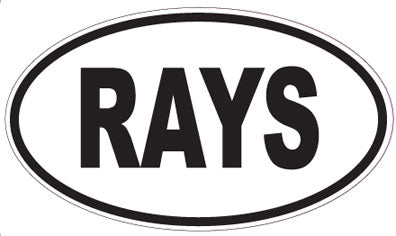 RAYS - Oval Sticker