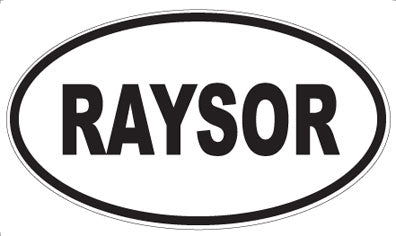 RAYSOR - Oval Magnet