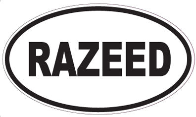 RAZEED - Oval Sticker
