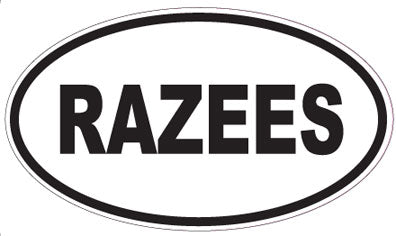 RAZEES - Oval Sticker