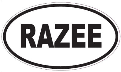 RAZEE - Oval Magnet