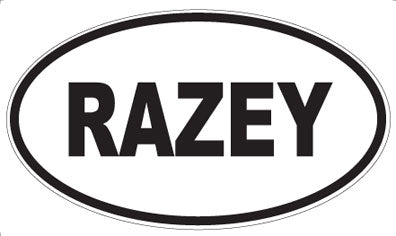 RAZEY - Oval Magnet