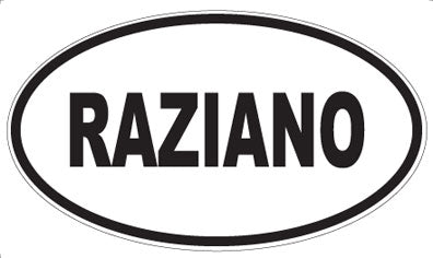 RAZIANO - Oval Sticker