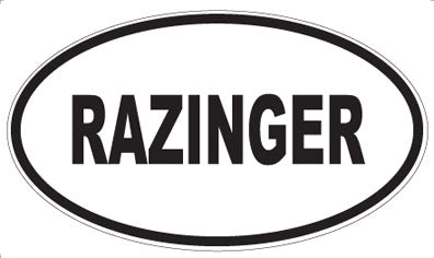RAZINGER - Oval Magnet