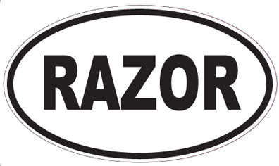 RAZOR - Oval Sticker