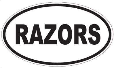 RAZORS - Oval Sticker