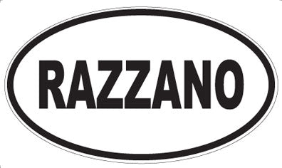 RAZZANO - Oval Magnet