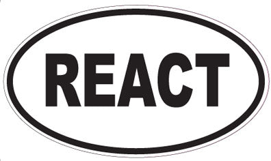 REACT - Oval Magnet