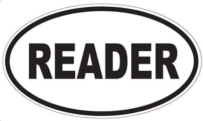 READER - Oval Sticker