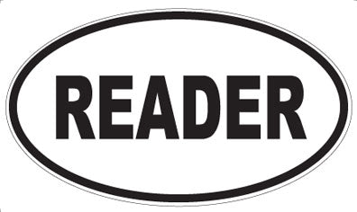 READER - Oval Magnet