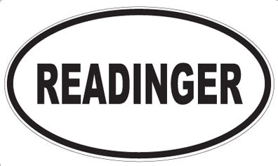 READINGER - Oval Magnet
