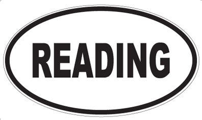 READING - Oval Magnet